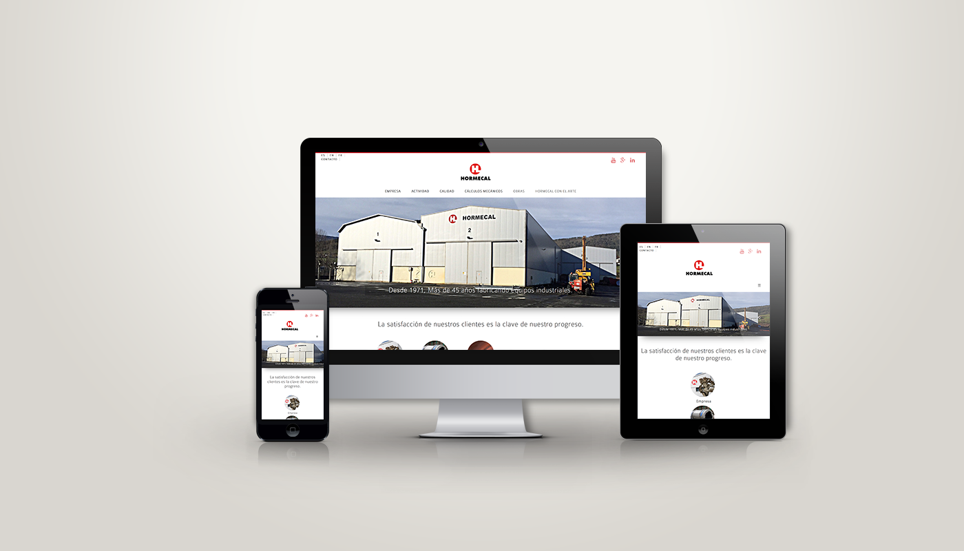 motiva agencia comunicacion online web corporativa hormecal