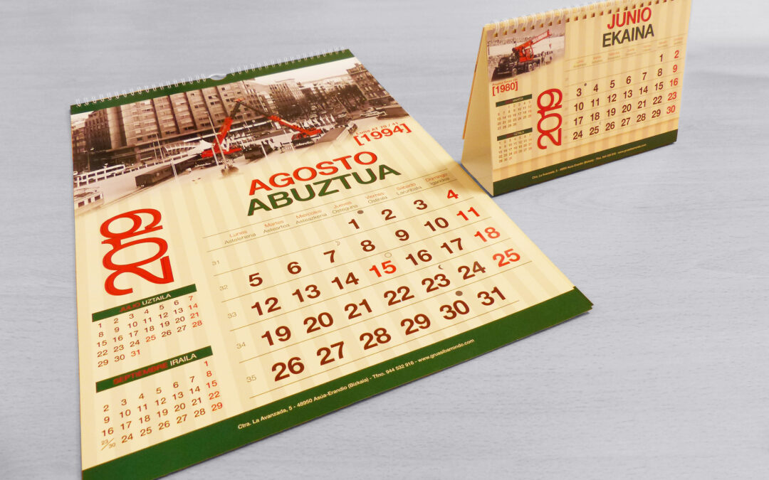 Calendario 2019 · Grúas Ibarrondo