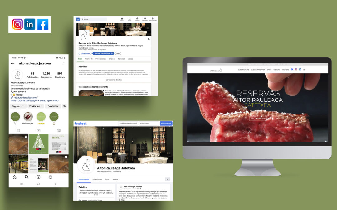 Web Corporativa y RRSS · Restaurante Rauleaga