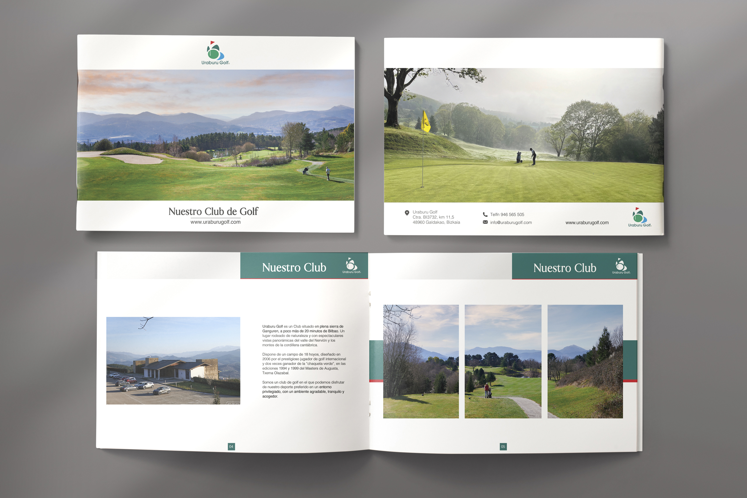 motiva agencia comunicacion uraburu golf catalogo diseno grafico