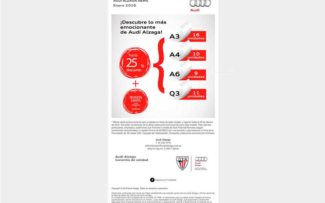 Mailing · Audi Alzaga