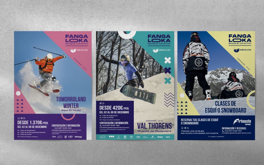 Diseño Gráfico · Fangaloka Viajes a la Nieve